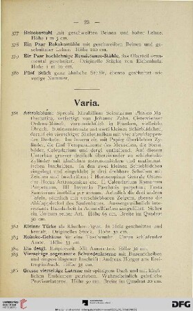 Varia (Nr. 381-392)