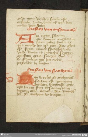 17v-20v: Gebete und Evangelienabschnitte, lat.