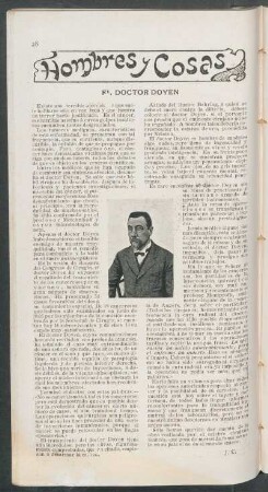 El doctor Doyen : Hombres y cosas