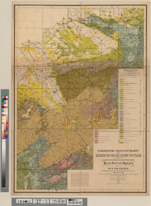 Geologische Übersichtskarte der Rheinprovinz und der Provinz Westfalen