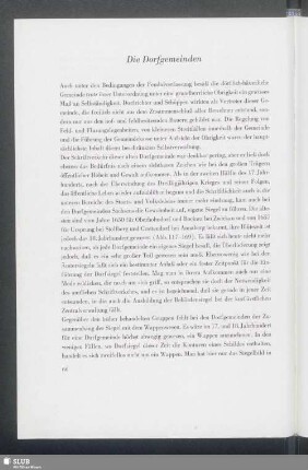 Die Dorfgemeinden