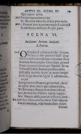 Scena VI. Iordanus. Servus. Iordani. S. Petrus