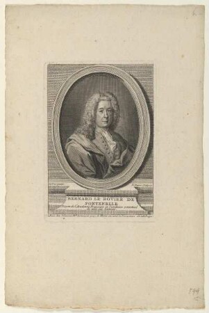 Bildnis des Bernhard le Bovier de Fontenelle