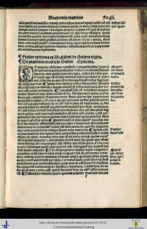 Anatomia matricis.