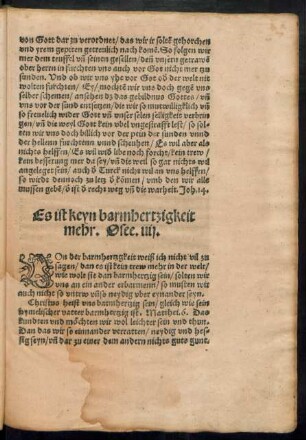 Es ist keyn barmhertzigkeit mehr. Osee. iiii.