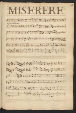 Miserere; Coro (2), i (5), bc; c-Moll; LWV 25