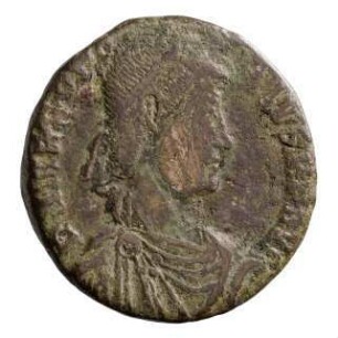 Münze, Aes 2, 9. August 378 - 25. August 383 n. Chr.