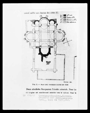 Germigny-des-Prés: Grundriss Eglise de la Très-Sainte-Trinité