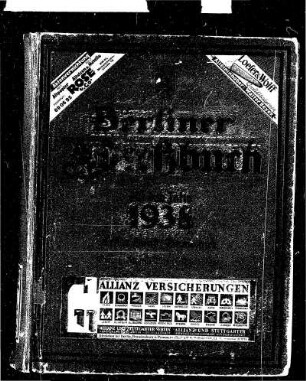 Berliner Adreßbuch für das Jahr 1938 Erster Band