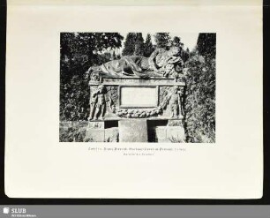 Tafel 10. Franz Pettrich: Grabmal Caroline Pettrich († 1803)