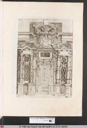 [Zierportal mit Gitterfenstern. Band II.]