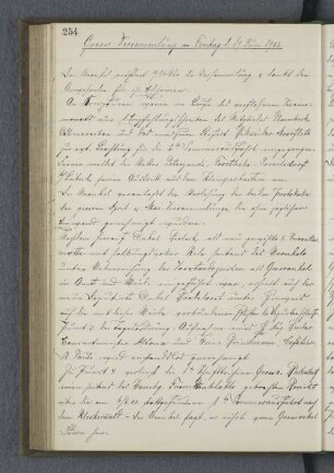 Grosse Versammlung am Freitag d. 19. Juni 1903.