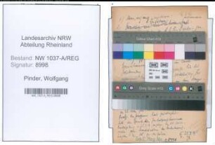 Entnazifizierung Wolfgang Pinder , geb. 30.04.1911 (Rechtsanwalt)