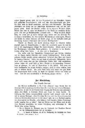 Zur Klarstellung