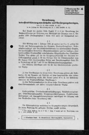 4 Kürzung von Gehalts- und Versorgungsbezügen
