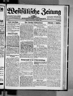 Westfälische Zeitung : Bielefelder Tageblatt