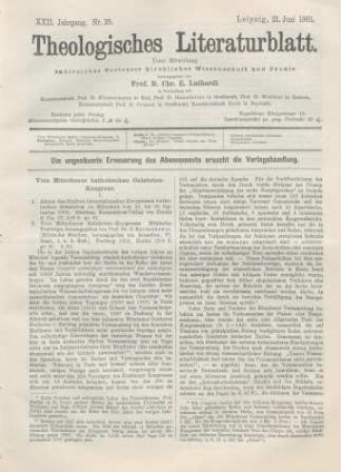 289-293 Vom Münchener katholischen Gelehrtenkongress