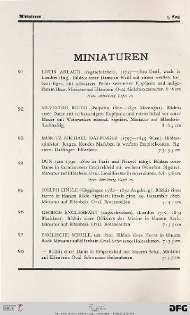 Miniaturen (Nr. 91-115)