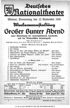 Werbeveranstaltung Großer Bunter Abend