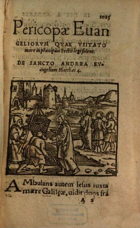 Pericopae Euangelioru[m] quae Singvlis Diebvs Dominicis