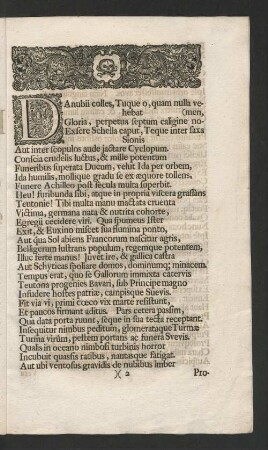 [Apotheosis Serenissimi Principis ac Domini, Dn. Augusti Ferdinandi, Ducis Brunsvic. ac Luneb. Copiarum Brunsvicensium aliarumque, ...]