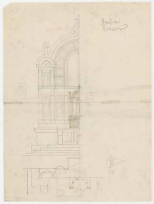 Thiersch, Friedrich von; Aschaffenburg; Kapuzinerkirche, Erweiterung - Hochaltar (Teilansicht)