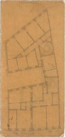 ohne Verfasserangabe; München, Kreuzgasse 27; Haus - Grundriss EG