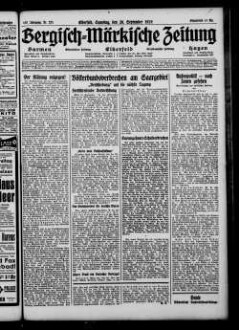 Bergisch-märkische Zeitung. 1924-1938