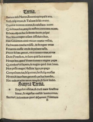 Satyra Tertia.