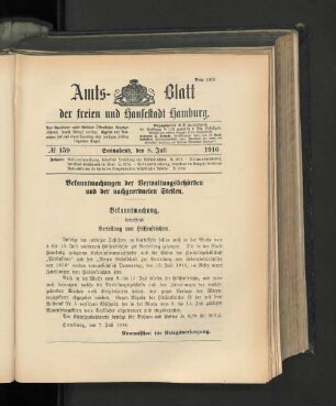 No. 159, 8. Juli 1916