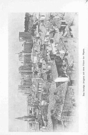 Das heutige Avignon mit dem Palast der Päpste.