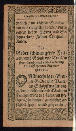 27. Gebet schwangerer Frauen ...