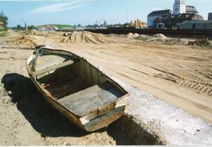 Dresden-Friedrichstadt. Alberthafen. Umbau und Verkleinerung des Hafenbeckens 1997/1998
