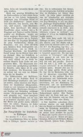 26: Zur Baugeschichte der Stiftskirche in Tübingen