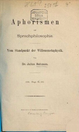 Jahresbericht des Progymnasiums zu Lauenburg in Pommern : für das Schuljahr .... 1880/81