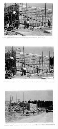Überführung der B 500 (Zubringer Baden-Baden) Sandsteinmauerwerk Bauwerk 1992 abgebrochen.