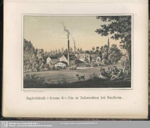 Papierfabrik v. Grimm & v. Otto in Doberschau bei Bautzen