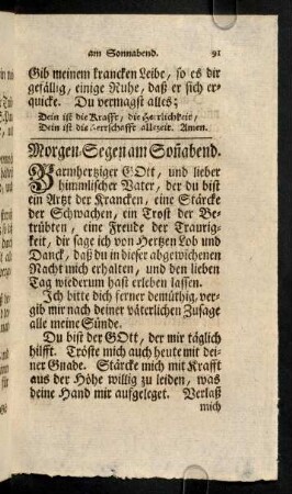 91-106, ... am Sonnabend