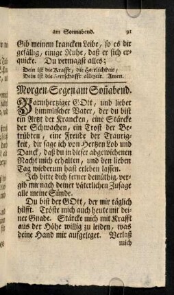 91-106, ... am Sonnabend
