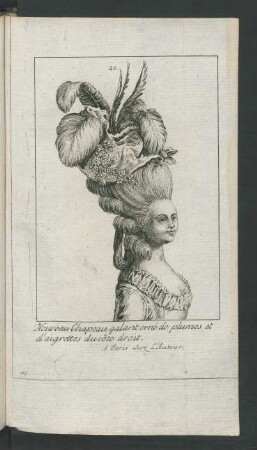 41. Nouveau Chapeau galant orné de ...