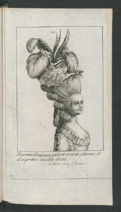 41. Nouveau Chapeau galant orné de ...