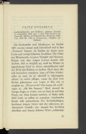 Fritz Overbeck