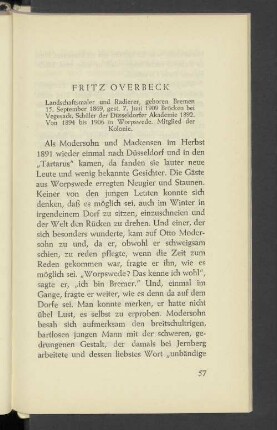 Fritz Overbeck