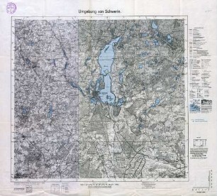 Reichskarte: (1cm-Karte) Umgebung von Schwerin