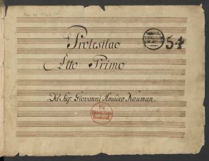 Protesilao; V (4), Coro, orch