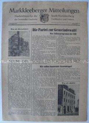 Kommunales Mitteilungsblatt für Markkleeberg und Umgebung