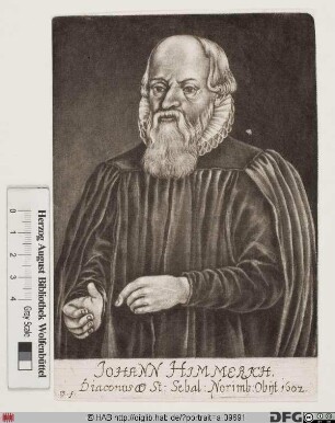 Bildnis Johann Himmerich (Himrich, lat. Himmericus)