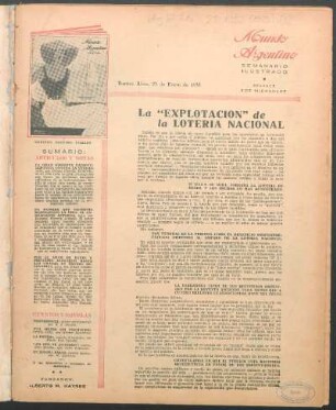 La "explotación" de la Lotería Nacional