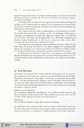 20. Année Philologique