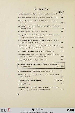 Gemälde (Nr. 276-299)